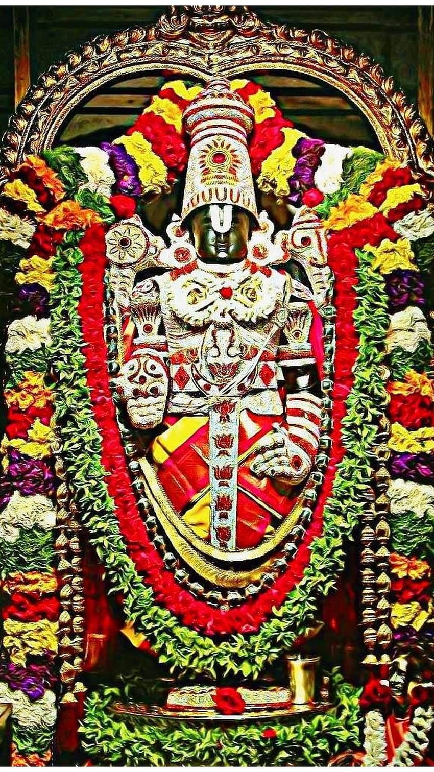 Tirupati Balaji พระเจ้า Tirupati วอลล์เปเปอร์โทรศัพท์ HD