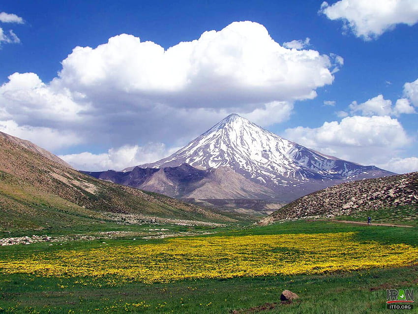 Mount Damavand 2021 Touristenattraktion in Damavand, Iran Tourism and Touring Organization. Reisen Sie in den Iran, erkunden Sie das alte Persien HD-Hintergrundbild