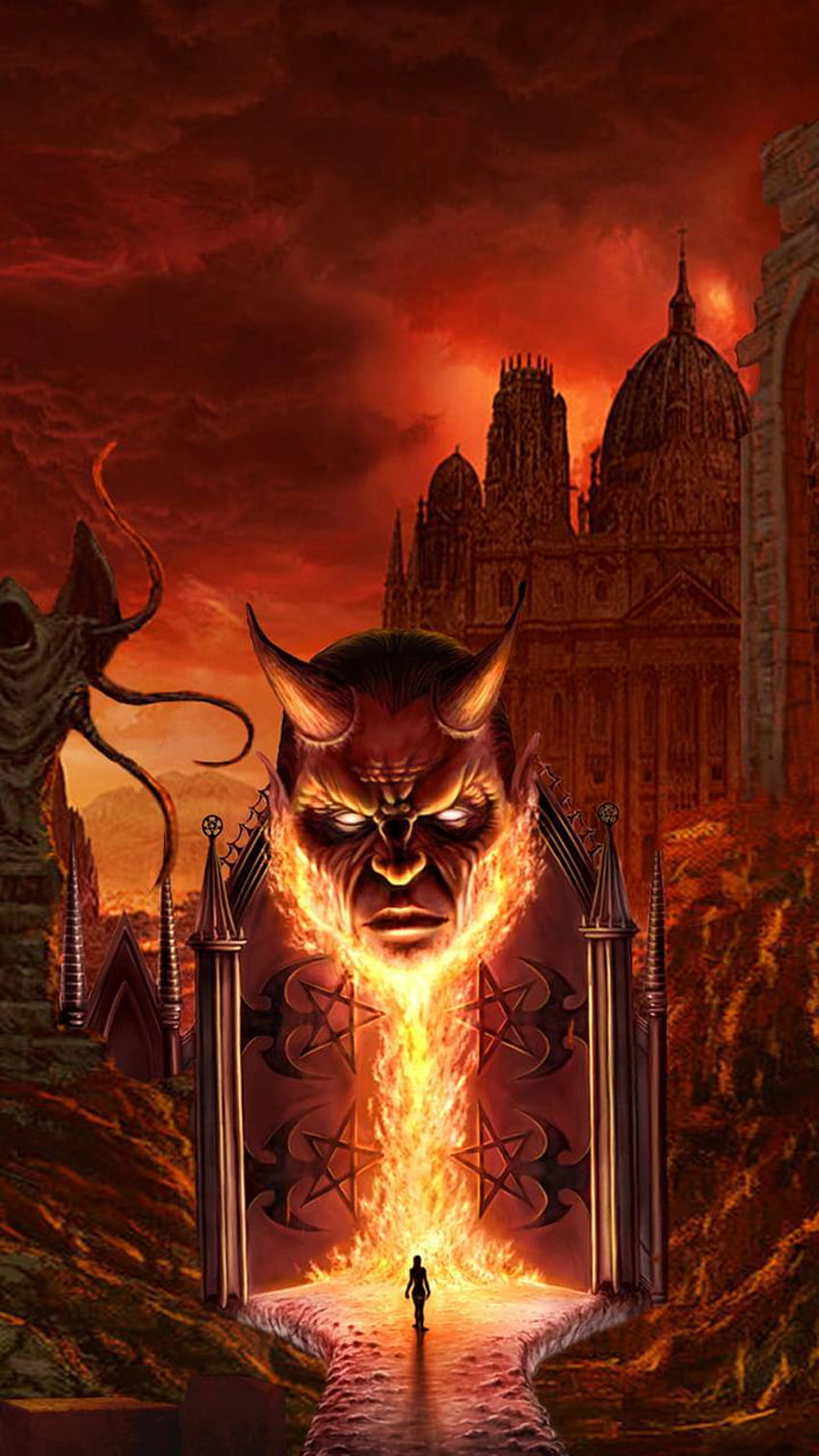 地獄の門、地獄の門 HD電話の壁紙