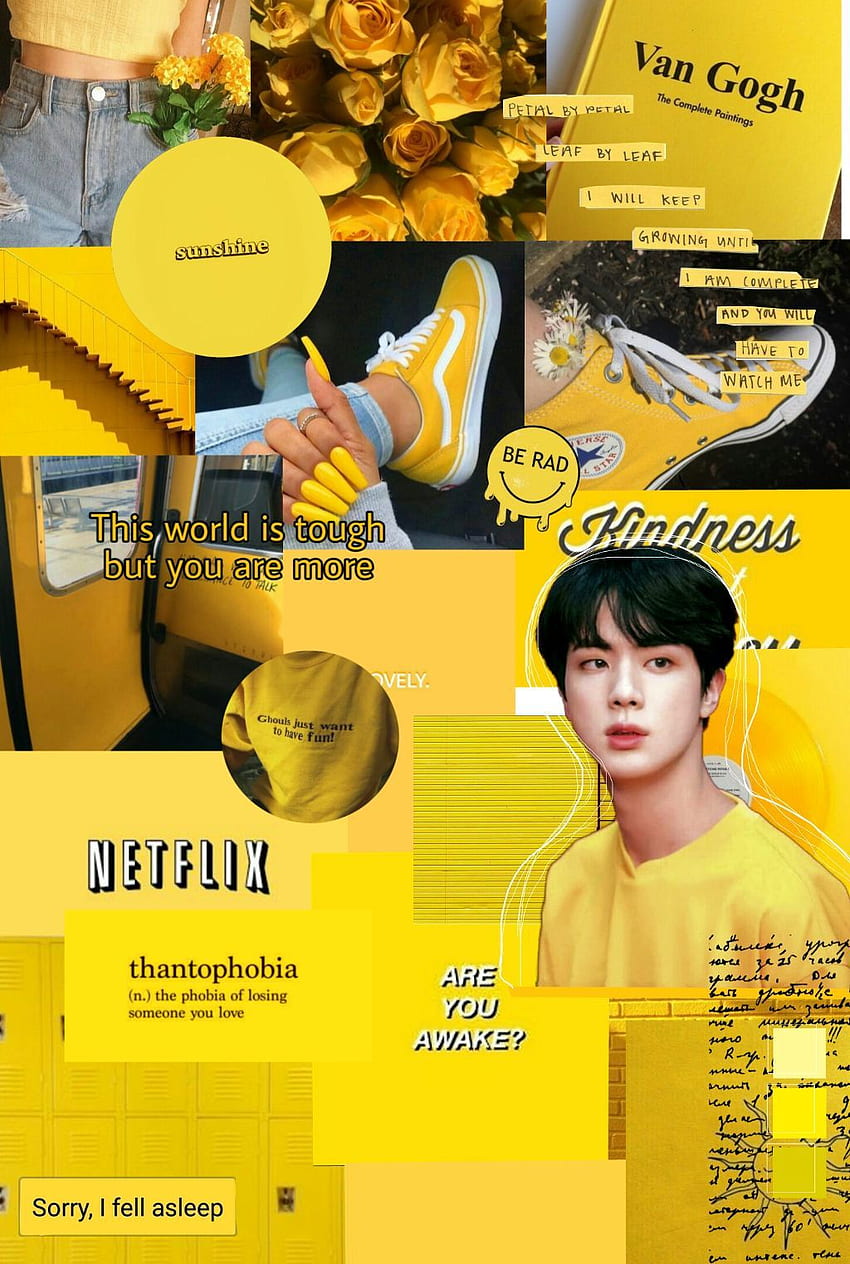 bts jin seokjin yellow aesthtic ♡, Jhope Yellow HD phone wallpaper