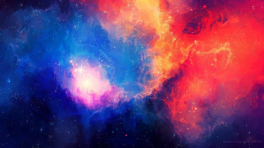 Galaktyka, Przestrzeń, Kot, , Kolorowy, Mgławica Kot Tapeta HD