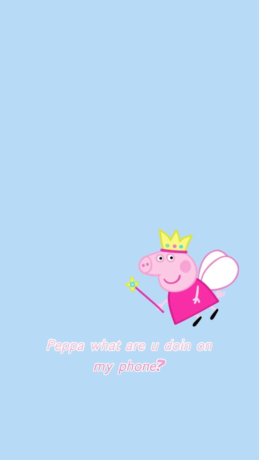 peppa what are u doin on my phone?Meme . Peppa pig , Pig , Funny iphone HD phone wallpaper