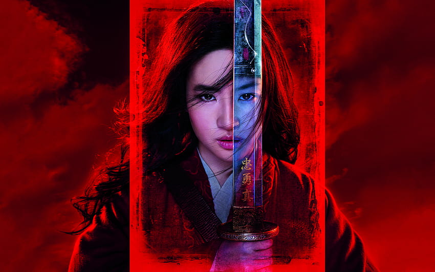 Mulan, Liu Yifei, Disney movie, warrior HD wallpaper