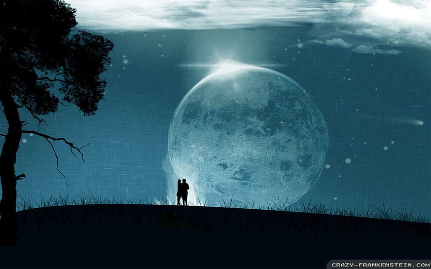 Full Moon Romantic - Best . Moonlight graphy, Full moon , Moon, Moon Romance HD wallpaper