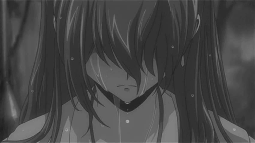 depressão, tristeza, dor. menina triste do anime chorando. 3321875