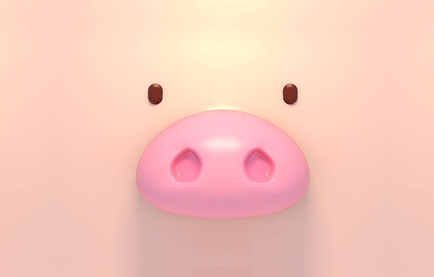 rendering, pig, Tzuyu Kao for , section минимализм, Flying Pig HD wallpaper