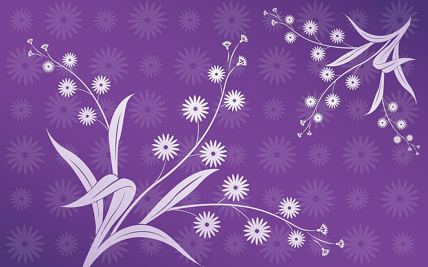 violet vintage, violet, mauve, lilas, motif, végétal - Utilisation Fond d'écran HD