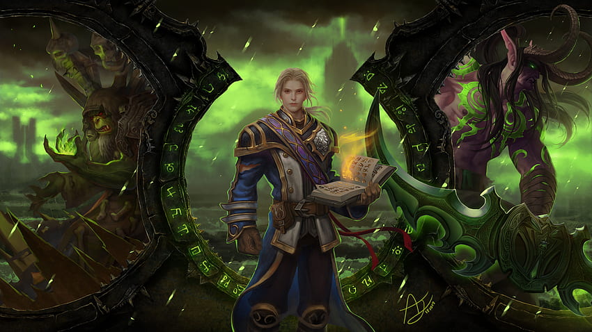 video oyunu karakteri World of Warcraft Illidan Stormrage World of Warcraft: Legion HD duvar kağıdı