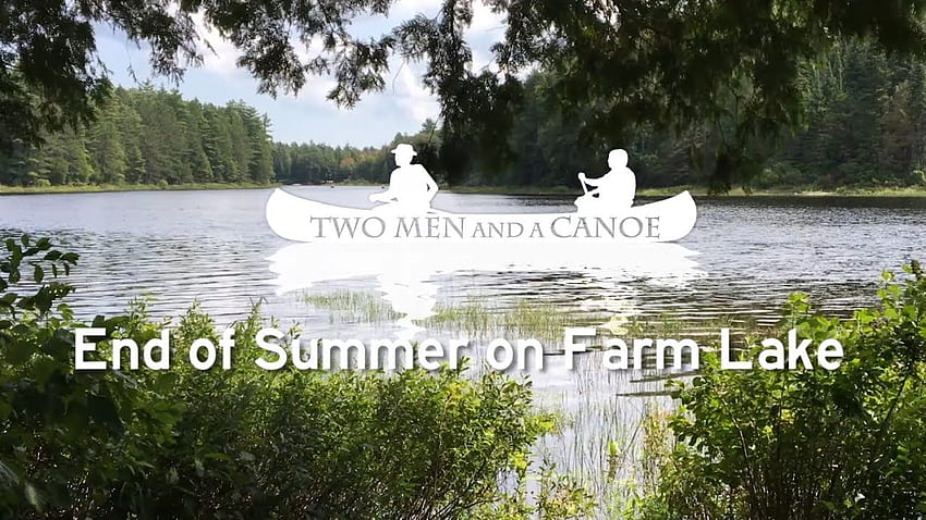 End of Summer on Farm Lake - Algonquin - Two Men and a Canoe HD wallpaper