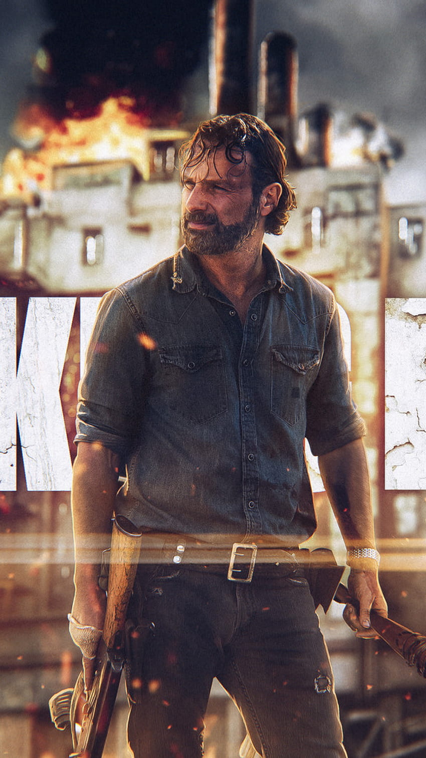 The Walking Dead Rick, The Walking Dead Rick Papel de parede de celular HD