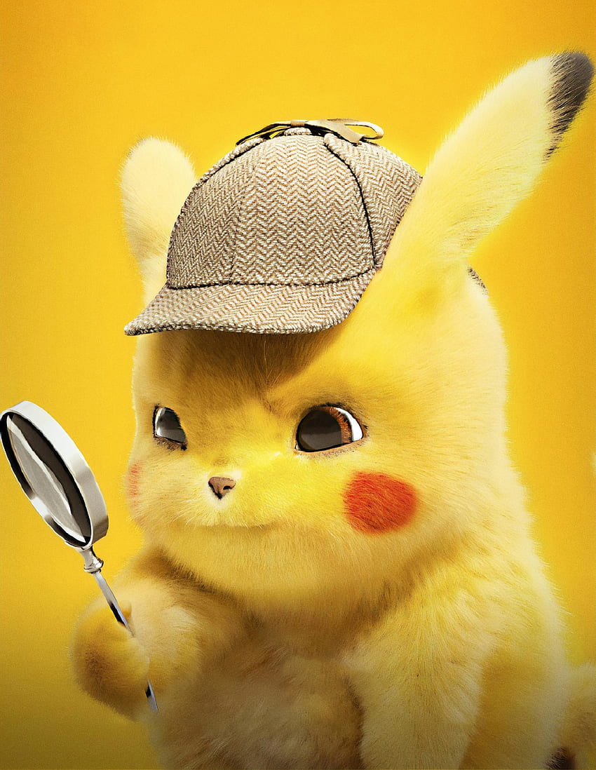 ปิกาจูน่ารัก Pokemon Detective Pikachu 2019 วอลล์เปเปอร์โทรศัพท์ HD