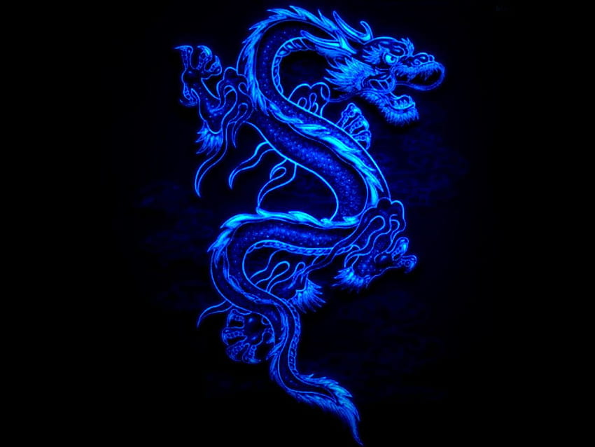px: син китайски дракон. Син дракон, Дракон, Дракон, Китайски лъв HD тапет