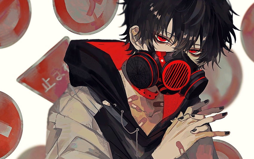 Anime Boy with Hoodie, Cool Dark Anime Boy HD wallpaper