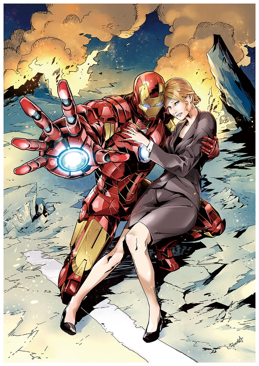 Pepper Potts - Marvel Anime Board, Iron Man Pepper Potts HD phone wallpaper