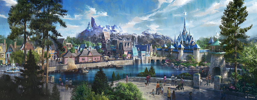 Tampilan Pertama: Tanah beku akan hadir di Disneyland Paris, Frozen Arendelle Wallpaper HD