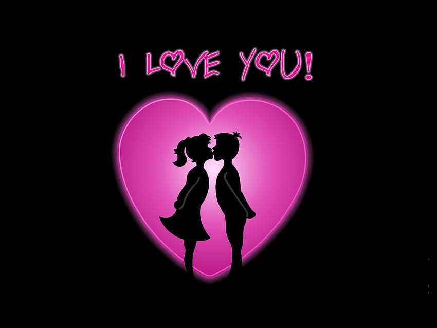 Love, Vector, Couple, Pair, Kiss HD wallpaper