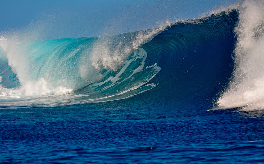 Mar Ola Hermosas Grandes Olas Del Océano fondo de pantalla