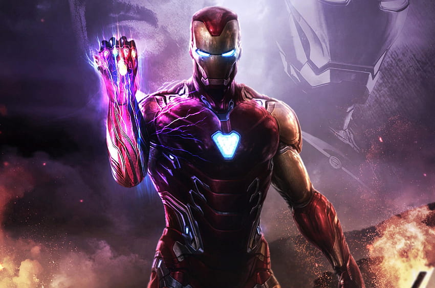 Vingadores Ultimato Homem de Ferro Joias do Infinito papel de parede HD