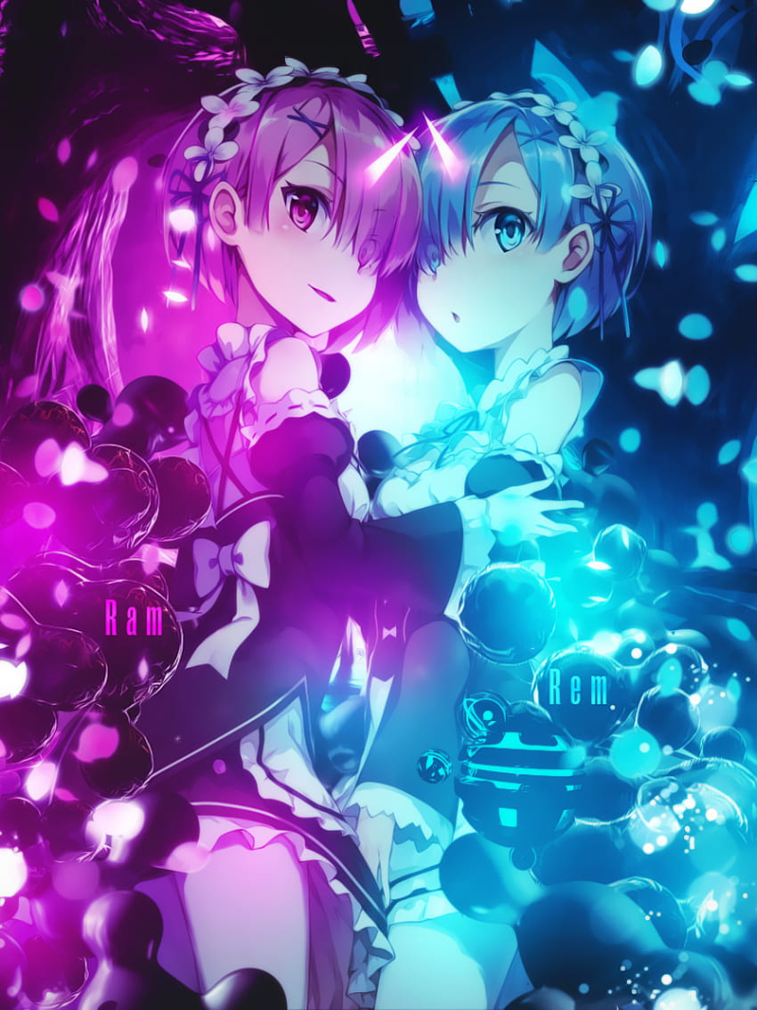 PinupGeisha auf Anime Art Ram Re Zero HD-Handy-Hintergrundbild