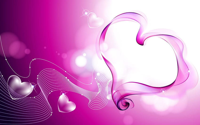  Pink Love Hearts Smoke en formato jpg para fondo de pantalla