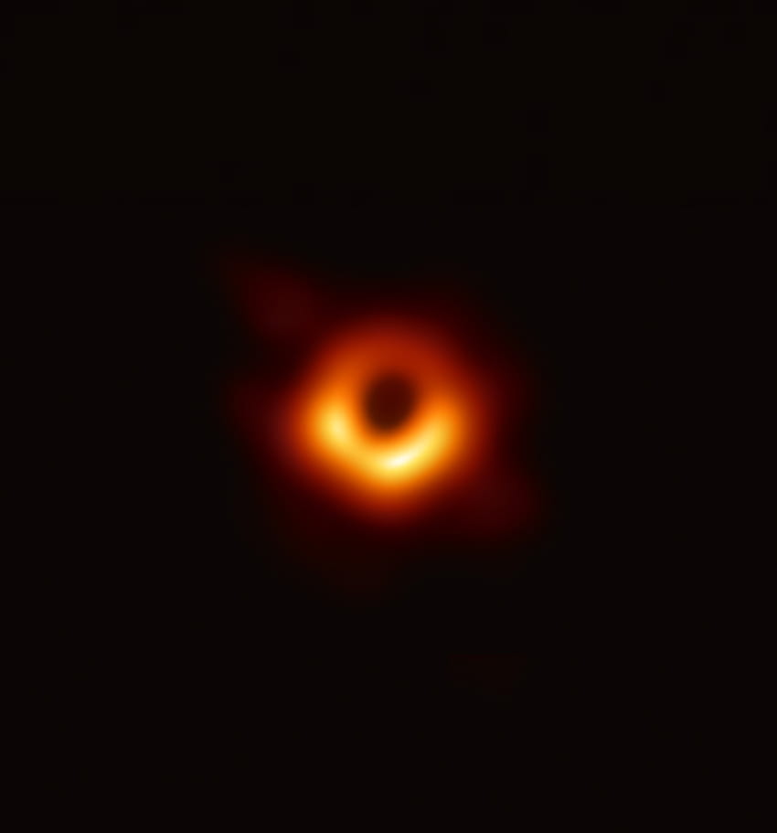 Agujero negro, mínimo, desenfoque, NASA, 2019 fondo de pantalla del teléfono