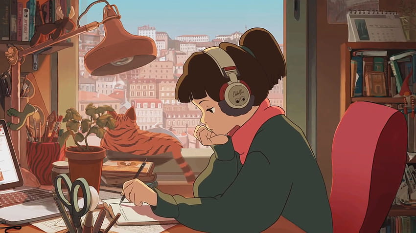 เวิร์กชอปบน Steam::Studying Girl - Day [], Hip Hop Cartoon วอลล์เปเปอร์ HD