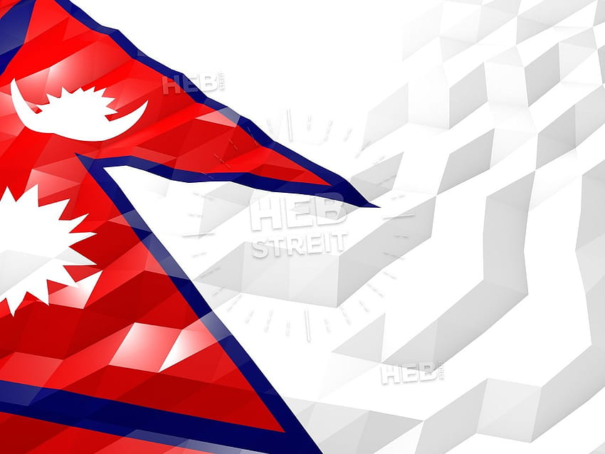 Flag of Nepal 3D Illustration. Digital Flags HD wallpaper