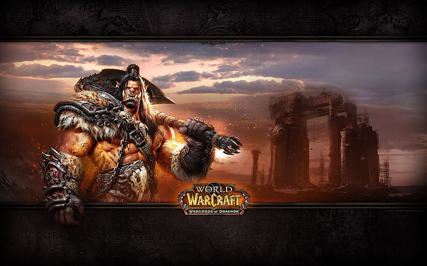Grommash Hellscream Geniş Ekran - World Of Warcraft Warlords Of Draenor HD duvar kağıdı