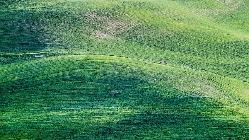 Vista aerea del paesaggio verde erba collina pendenza natura natura Sfondo HD