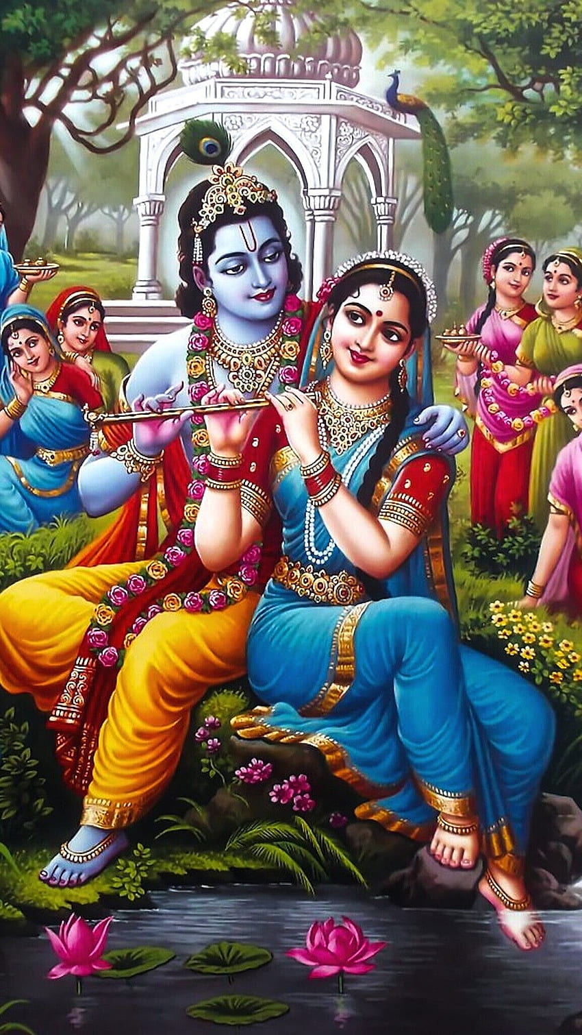 Radha Krishna, chandni metho, chandni chauhan, radha krishna lucu wallpaper ponsel HD