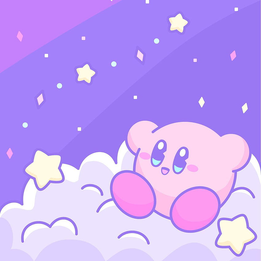 Kirby, Kirby púrpura fondo de pantalla del teléfono