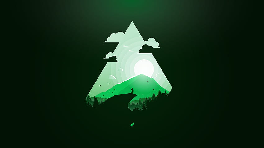 Góra lodowa minimalistyczna Geometryczna góra lodowa wektory stockowe Shutterstock, Modern Minimal Tapeta HD