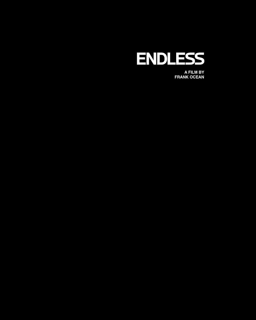 Frank Ocean - Endless plakat 3. Frank ocean, Frank ocean , Ocean, Frank Ocean Album Tapeta na telefon HD