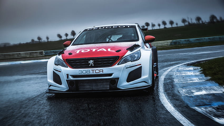 2018 Peugeot 308 TCR, front, on road HD wallpaper