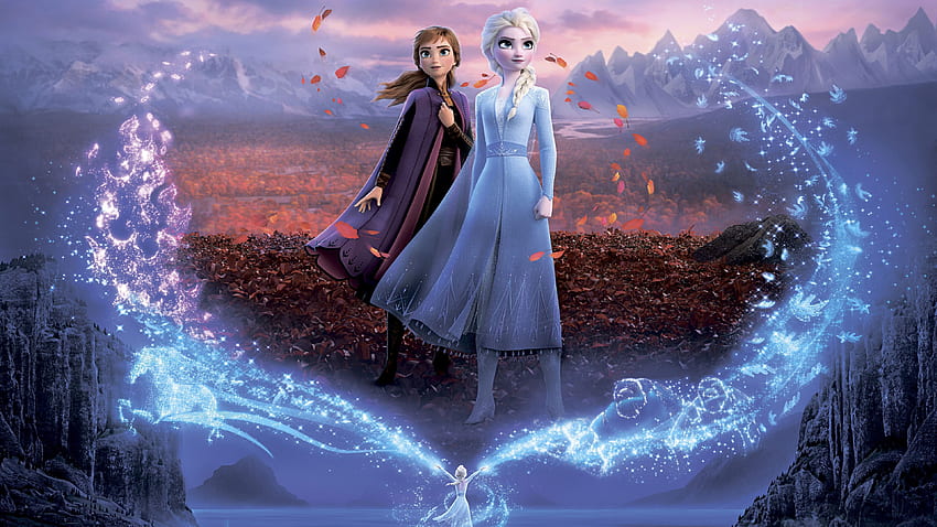 Frozen 2 Elsa y Anna Póster U fondo de pantalla