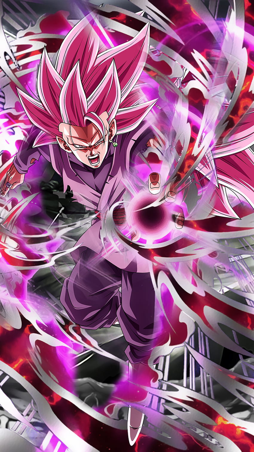 Goku Black (Super Saiyan Rose 3) HD phone wallpaper