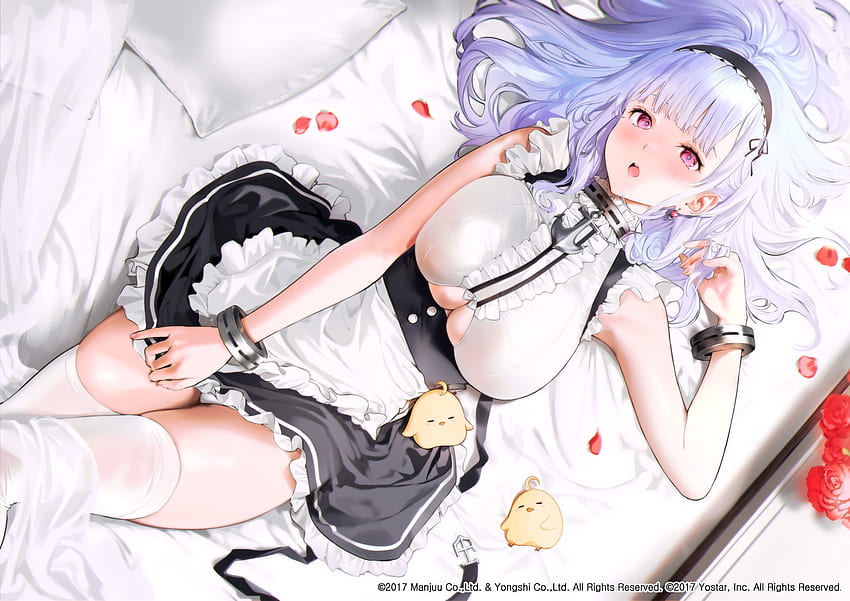 Anime Maid, Maid, Chica, Anime, ah fondo de pantalla