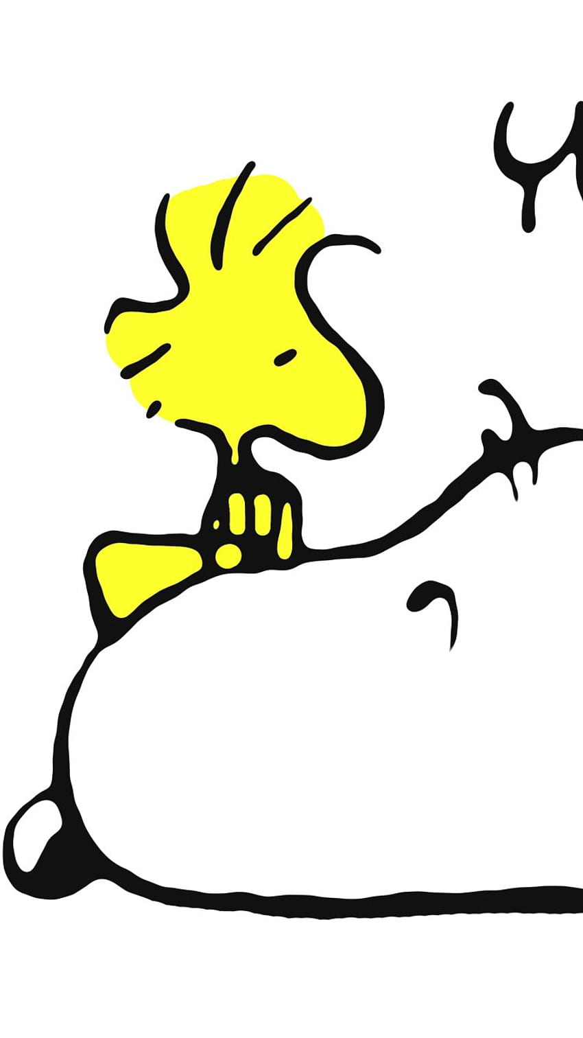 Disegno di Snoopy e Woodstock Sfondo del telefono HD