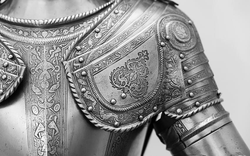 Armor warrior people weapon suit vintage steel metal HD wallpaper