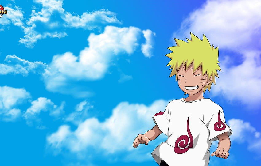 gökyüzü, bulutlar, çocuk, Naruto, Naruto, Uzumaki Naruto for , bölüm сёнэн, Naruto Childhood HD duvar kağıdı