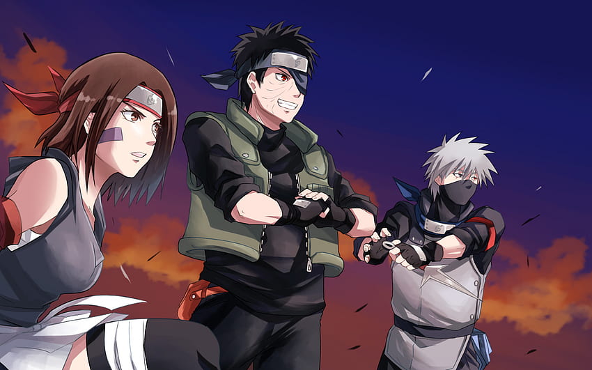 Anime Naruto Kakashi Hatake Obito Uchiha Rin Nohara [] for your , Mobile & Tablet. Explore Obito And Rin . Obito And Rin , Rin and HD wallpaper