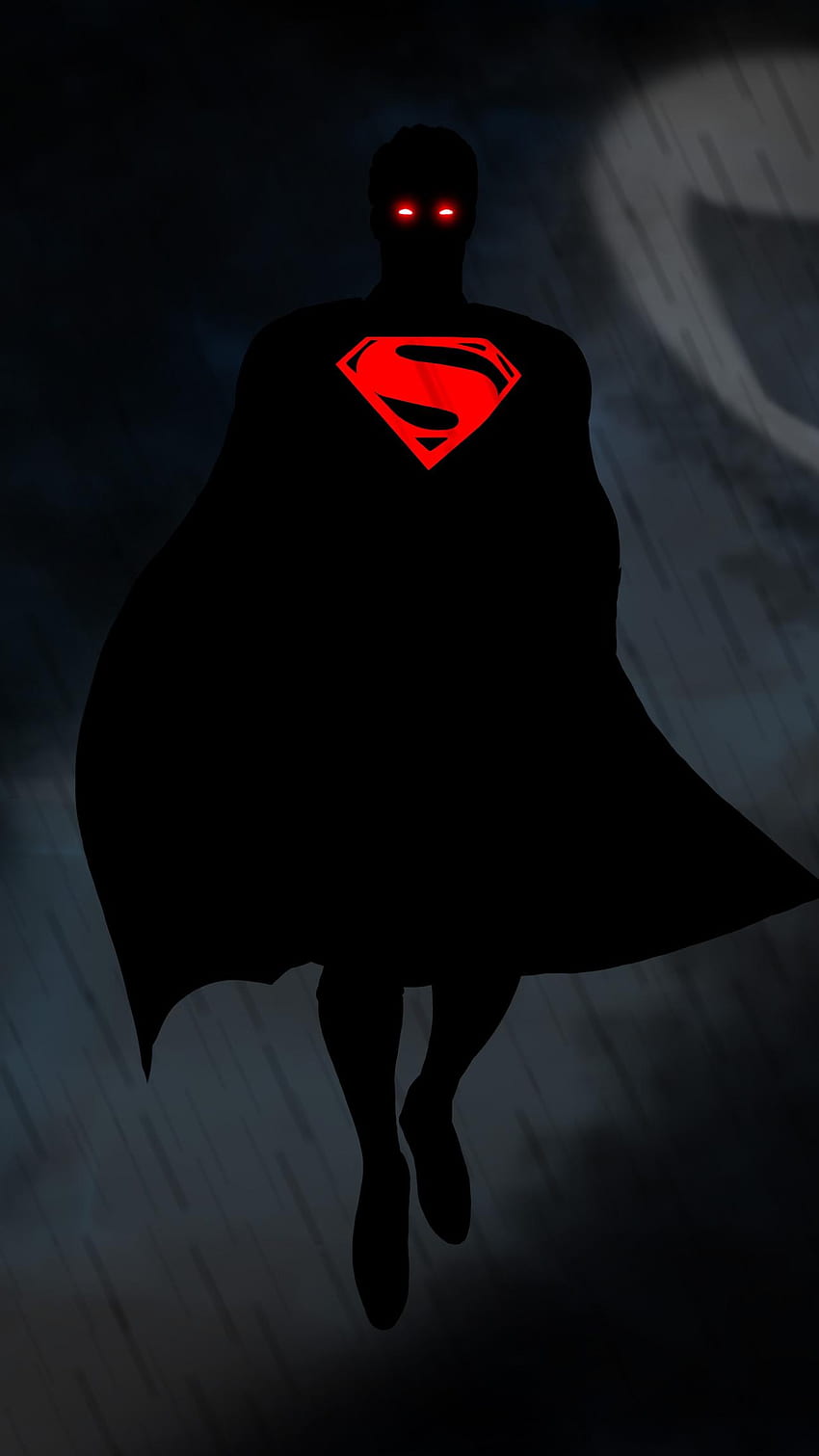 Superman Dark Phone, Black Superman HD phone wallpaper