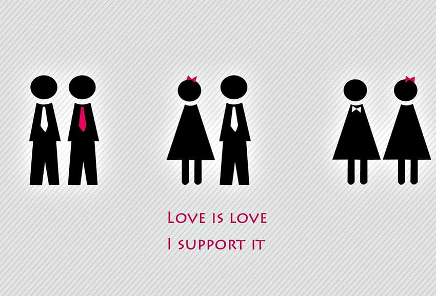 Je soutiens l'amour, l'amour, les hommes, les gays, les déclarations, les mignons, les humains, les femmes Fond d'écran HD