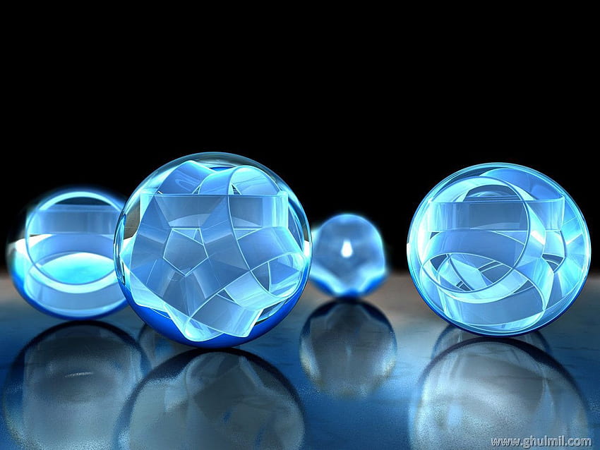 3D High Quality Resolution Cubic Balls HD wallpaper