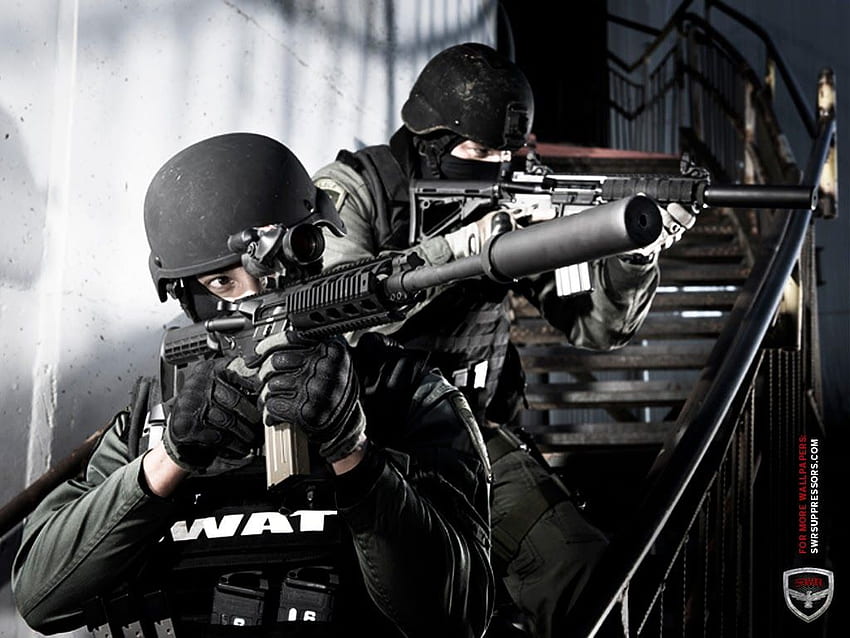SWAT-Team der Polizei HD-Hintergrundbild