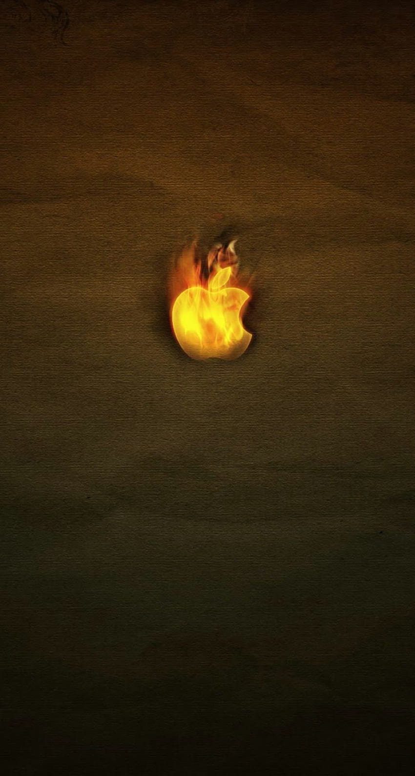 iPhone 5 Apple logo fire parallax. Apple, Lightning HD phone wallpaper