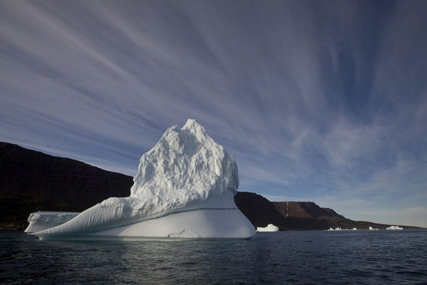 iceberg, natura, oceano, nuvola Sfondo HD