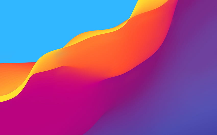 Colorful Waves, Flow for MacBook Pro HD wallpaper