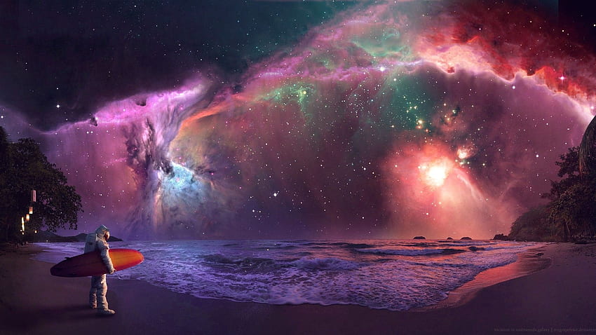 vacation in andromeda galaxy : Psychonaut. Nebula , Background , galaxy HD wallpaper