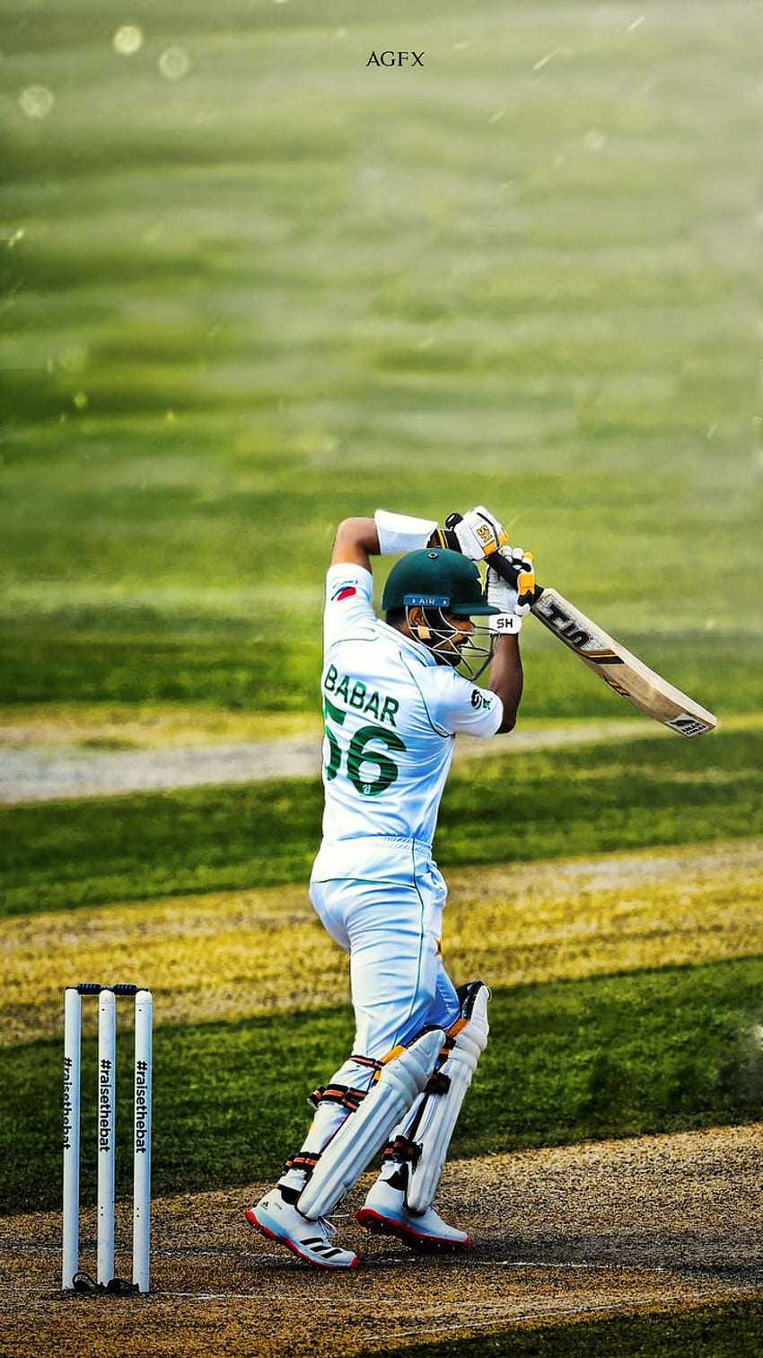 Babar Azam contra a Inglaterra. Críquete, time de críquete do Paquistão, pôster de críquete, rebatidas de críquete Papel de parede de celular HD